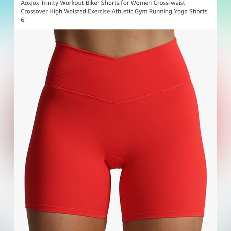 New Never Worn Size Large Stretchy Buttery Work Out 6’’ Sporty Red Biker Shorts With Built-in Shorts, Red Biker Shorts With Built-in Shorts, Red Fitted Activewear With Built-in Shorts, Red Activewear With Built-in Shorts, Stretch Red Biker Shorts For Gym, Red Stretch Biker Shorts For Gym, Red Athleisure Biker Shorts, Red Short Biker Shorts For Gym, Red Stretch Biker Shorts In Athleisure Style