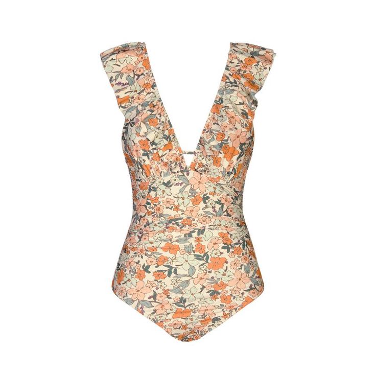 Whether your on the beach or relaxing poolside, you'll be extra stylish in this Women's CUPSHE Ditsy Floral Flutter Sleeve One Piece Swimsuit. Click on this WOMEN'S GUIDE to find the perfect fit and more! Whether your on the beach or relaxing poolside, you'll be extra stylish in this Women's CUPSHE Ditsy Floral Flutter Sleeve One Piece Swimsuit. Click on this WOMEN'S GUIDE to find the perfect fit and more! FEATURES Back cut-out design Removable cups Moderate coverage Tie closure Partially lined Beachy Lined Swimwear For Summer, Lined V-neck Swimwear For Summer, Chic V-neck Floral Print Swimwear, Summer Vacation Lined Swimwear, Chic Floral Print Swimwear, Spring Poolside Lined Swimwear, Chic Printed Swimwear For Poolside, Chic Printed Swimwear For Sunbathing, Chic Printed Swimwear For Vacation