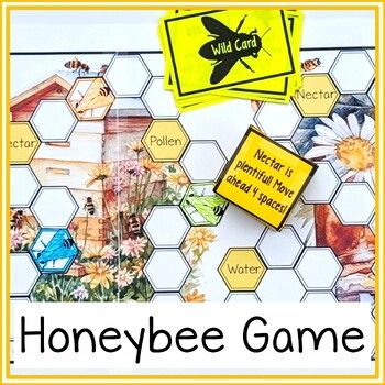 the honeybee game is on display with bees