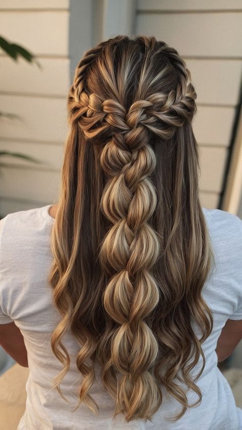 Dragon Braid Hairstyles, Hairstyle Examples, Hair Inspiration Long, Wig Styling, Dance Hairstyles, Pretty Braided Hairstyles, Cool Braids, Hair Stylies, Penteado Cabelo Curto