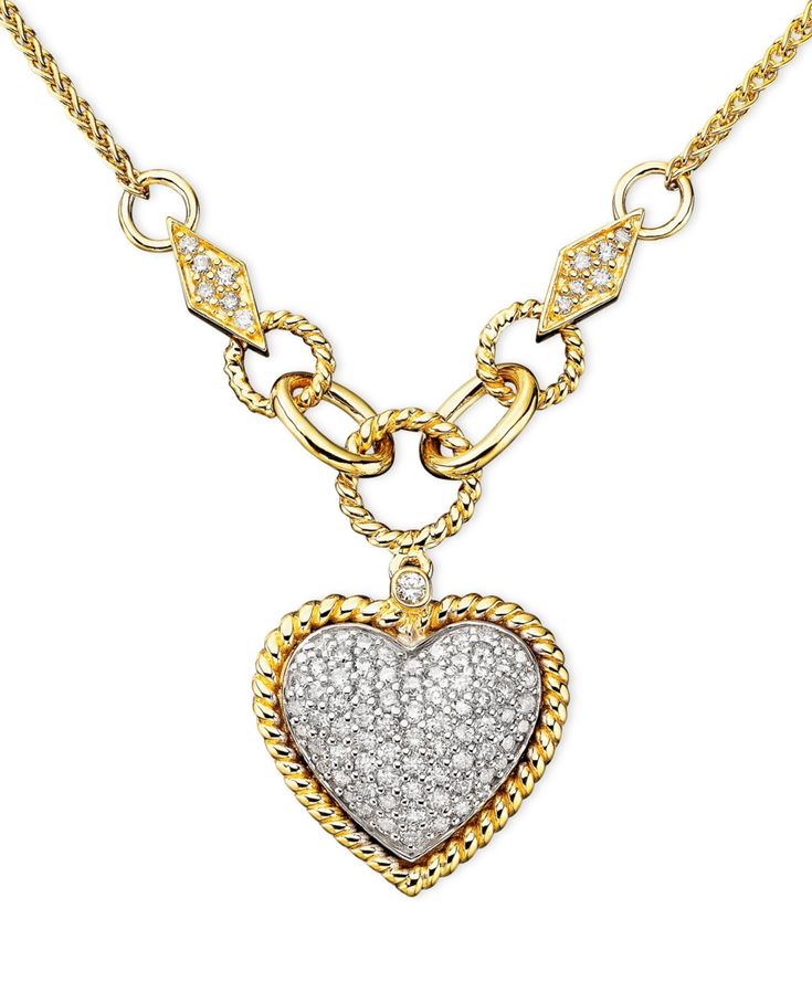 in stock Elegant Diamond Necklace With Pave Setting For Valentine's Day, Elegant Valentine's Day Diamond Necklace With Pave Setting, Italian Gold Jewelry, Solitaire Diamond Pendant, Pearl Jewels, Round Diamond Setting, Heart Pendant Diamond, Gold Hands, Rose Gold Diamonds