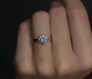 Solitaire Sapphire Ring, Blue Sapphire Engagement Ring Bezel Diamond Rings, Diamond Crown Ring, Cornflower Blue Sapphire, Ring Blue Sapphire, Infinity Diamond Ring, Anniversary Rings For Her, Blue Sapphire Engagement Ring, Sapphire Solitaire Ring, Yellow Orange Pink