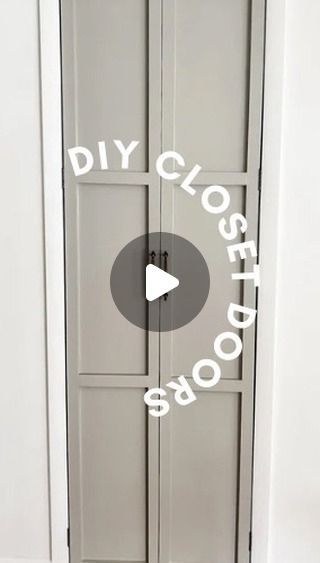 @thepennybrookproject Small Closet Door Ideas Hallways, Door For Closet Ideas, Small Entry Closet Doors, Diy Bifold Closet Doors How To Make, Diy Linen Closet Doors, Remove Doors From Closet, Diy Small Closet Door, Redoing Closet Doors, Narrow Closet Door Ideas