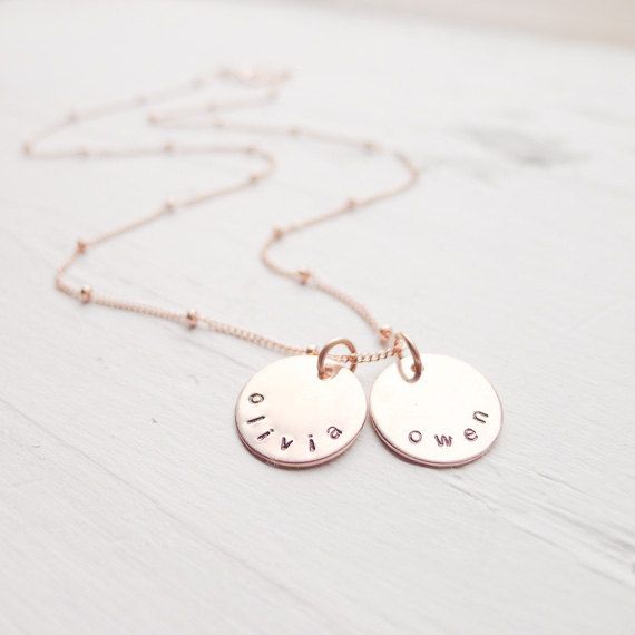 Personalized Rose Gold Necklace Rose Gold Name Necklace Pink Everyday Rose Gold Sterling Silver Necklace, 14k Rose Gold Round Necklace, Cheap Personalized Rose Gold Necklace, Dainty Rose Gold Necklace For Mom, Rose Gold Round Necklace Gift For Mom, Delicate Rose Gold Necklace Gift For Mom, Nickel Free Rose Gold Sterling Silver Necklace, Rose Gold Sterling Silver Necklace For Mom, Rose Gold Necklace With Delicate Chain For Mom