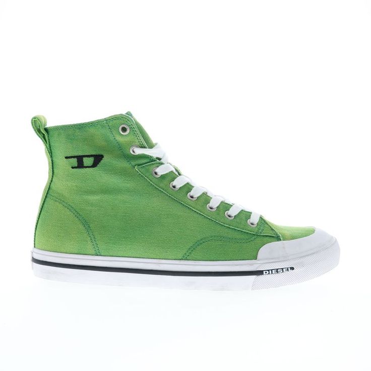 Model Name: S-Athos Mid Model Number: Y02879-Pr573-T7438 Material: Canvas Color: Jolly Green Condition: New With Box Width: Medium (D, M) Diesel Offers Trendy And Stylish Models That Look Great With Jeans. Diesel Provides A Great Look But Also Provides Comfort With A Rubber Sole Allowing For Everyday Use. When It Comes To Choosing An Outfit Diesels Are Always A Good Way To Go! Diesel Shoes, Sneaker Slippers, Green Lifestyle, Comfortable Heels, Way To Go, Green Shoes, Mens Green, Casual Boots, Mens Casual Shoes