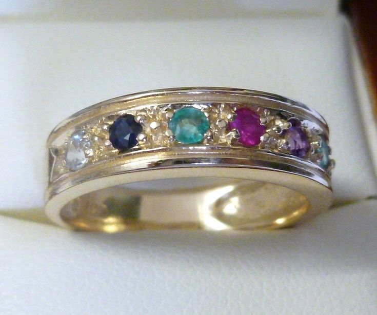 "This Gorgeous Victorian Inspired DEAREST ring is truly a Romantic Ring that is to be treasured by your loved one. Crafted from 9ct/9k Solid Gold each gemstone is prong set to create a \"SECRET CODE\"\"of love. All DEAREST Gemstones are NATURAL Earth Mined Stones: Diamond, Emerald, Amethyst, Ruby, Emerald, Sapphire, Tourmaline. THIS VICTORIAN INSPIRED DEAREST RING IS TRULY AN EXQUISITE FINE JEWELLERY PIECE WHICH IS TO BE TREASURED FOR A LIFETIME * FREE GIFT BOX PROVIDED * ALL ITEMS PACKAGED IN B Multi-stone 14k Gold Gemstones For Anniversary, 14k Gold Multi-stone Gemstones For Anniversary, Heirloom 14k Gold Gemstones For Anniversary, Heirloom Style 14k Gold Gemstones For Anniversary, Gold Multi-stone Amethyst Ring For Anniversary, Heirloom Multi-stone Amethyst Ring In 14k Gold, Collectible 14k Gold Birthstone Ring With Gemstone, Collectible Birthstone Ring In 14k Gold, Classic Multi-stone Amethyst Ring In 14k Gold