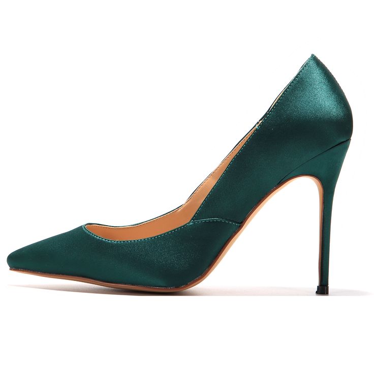 Shop Dark Green V-Cut Stiletto Heels Pointy Toe Chic Wedding Shoes Pumps For Women color Green for Anniversary, Going out, Wedding, Work with worldwide Free shipping & Free return. Fitted High Heel Heels For Banquet, Banquet Fitted High Heels, Chic High Heel Heels For Banquet, Chic High Heel Shoes For Banquet, Chic High Heels For Banquet, Chic Fitted Heels For Banquet, Fitted High Heel Wedding Shoes For Banquets, Elegant Green Court Shoes With 4-inch Heel, Fitted High Heel Wedding Shoes For Banquet