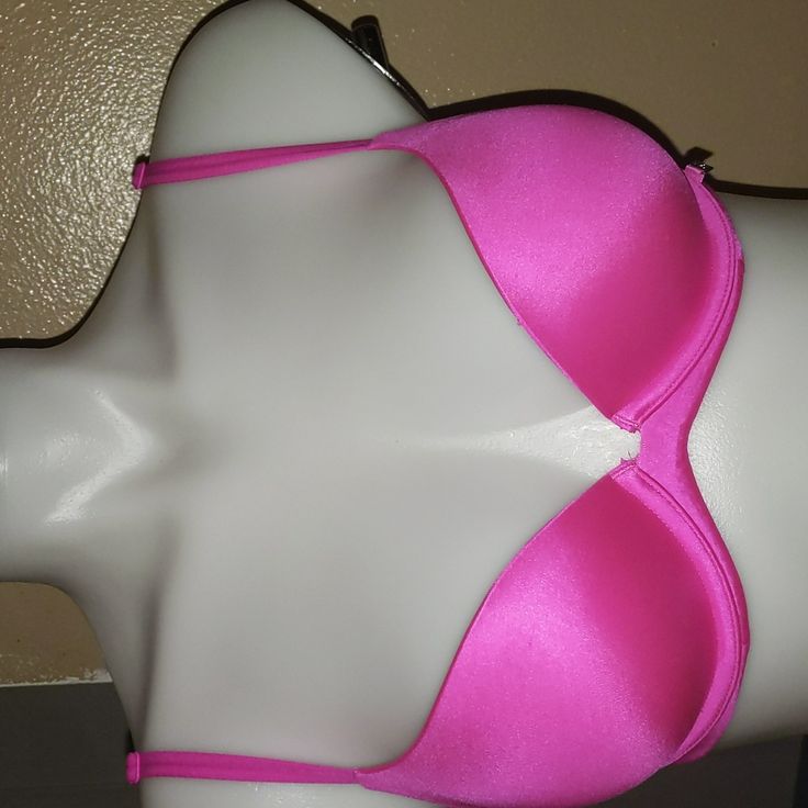 Brand New, No Tags, Bought As A Gift, Turned Out To Be Too Small Pink Stretch Bra For Night Out, Fitted Pink Bra For Night Out, Fitted Underwire Bra With Boning, Low-cut Pink Bra With Lined Body, Pink Low-cut Lined Bra, Low-cut Stretch Bra With Lined Body, Stretch Low-cut Lined Bra, Low-cut Lined Pink Bra, Victoria's Secret Padded Push-up Bra