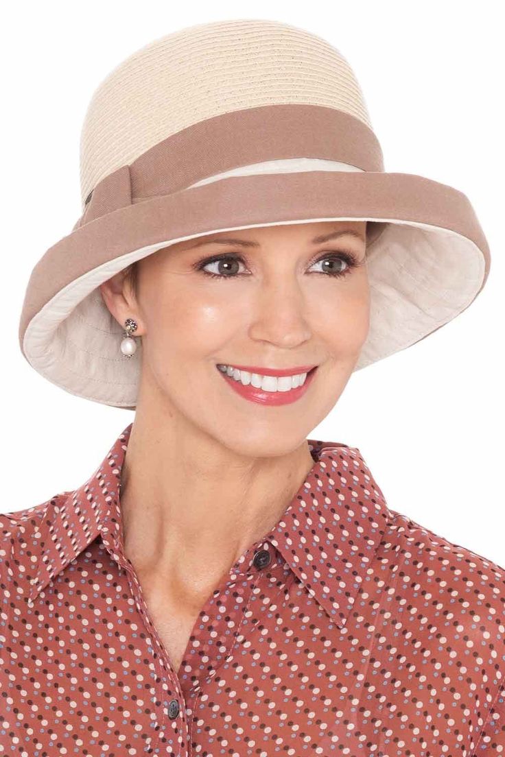 Farren Two Tone Kettle Brim Sun Hat | Unique Sun Hats for Women Elegant Beige Visor Sun Hat, Elegant Braided Brimmed Sun Hat, Elegant Braided Hats For Spring, Elegant Braided Hat For Spring, Braided Flat Brim Fedora, Chic Beige Straw Cloche Hat, Beige Woven Hat Band For Spring, Beige Woven Hat Bands For Spring, Spring Woven Beige Hat Bands