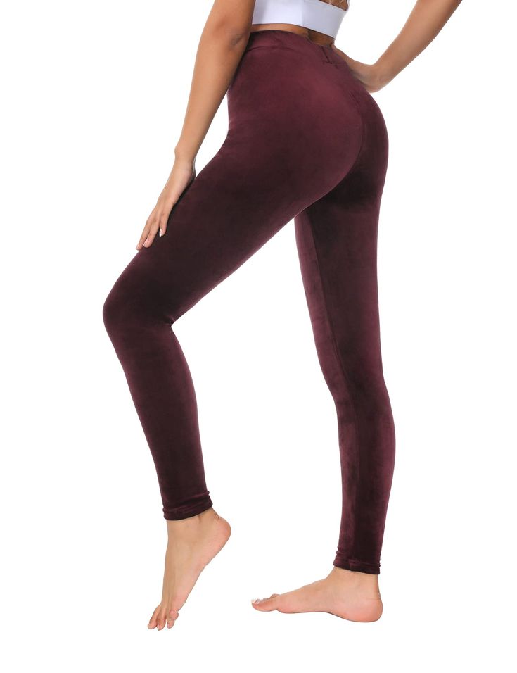 PRICES MAY VARY. STRETCHY VELOUR FABRIC: The comfort and style of these stretch leggings offer easy all-day comfort. Perfect stretch material to counter your body. Silky soft velour on the outside, smooth on the inside. SOFT & WARM: This velour pant is made with super soft and flattering velour. Upgrade from your standard leggings with this luxurious stretch velour construction for cold days. STYLE: High waist velvet full length leggings with elastic waistband. A wide waistband sits slightly abo Fall Leggings For Pilates, Velour Leggings, Velour Pants, Velvet Leggings, Velour Fabric, Yoga Pant, Stretch Leggings, Wide Waistband, Oversized Tee