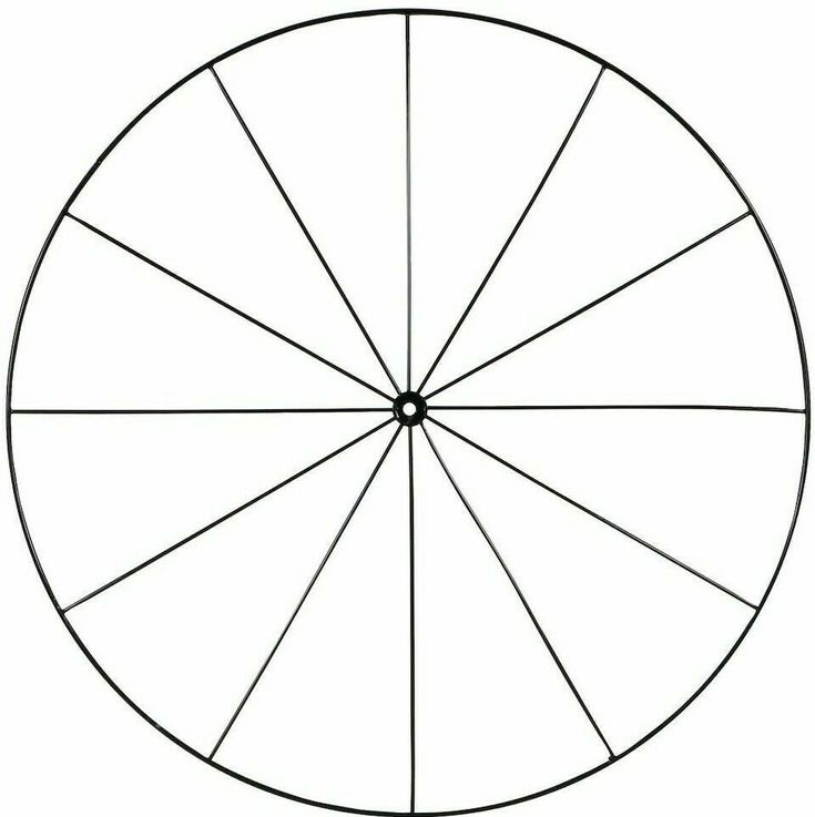 a circle that has the number twelve on it and is divided into four sections, each with