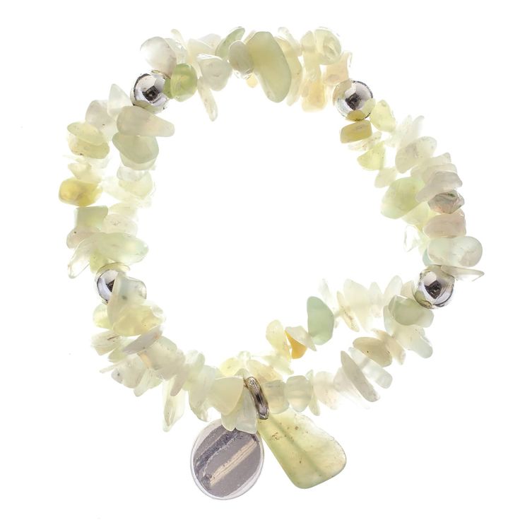 "Find the John Bead New Jade Light Green Natural Stone 2-Strand Bracelet with Circle Charm at Michaels. com. This handmade bead bracelet, made using dyed light green jade and a silver circle charm, will make a fantastic addition to your accessory collection. Believed to restore harmony and balance, jade has long been a beloved stone. This handmade bead bracelet, made using dyed light green jade and a silver circle charm, will make a fantastic addition to your accessory collection. Believed to re Silver Circle, Bracelets Handmade Beaded, Strand Bracelet, Green Jade, Jade Green, Bead Bracelet, Stretch Bracelets, Silver Charms, Natural Stone