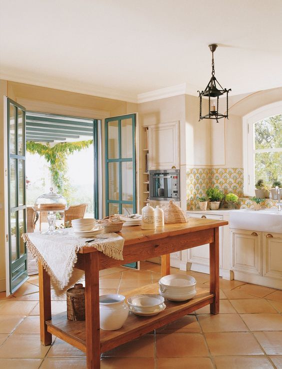 the kitchen is clean and ready to be used for cooking or dining in it's own home