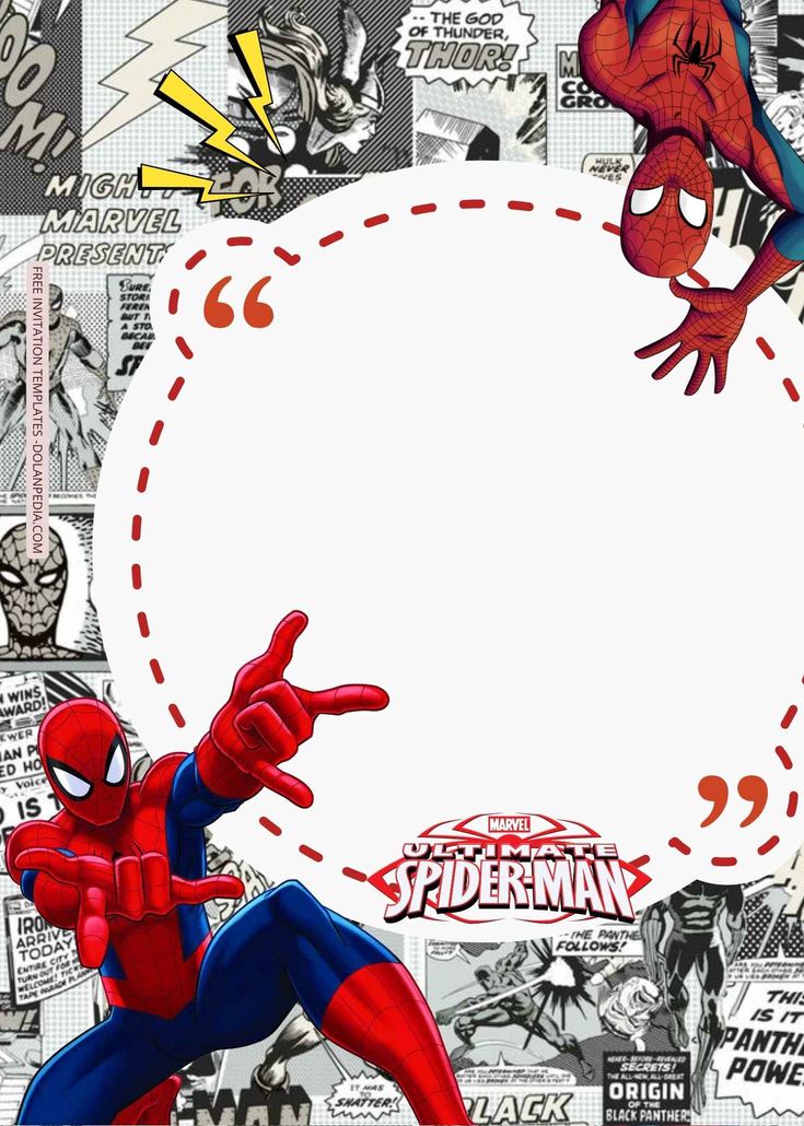 a spiderman poster with some stickers on the wall behind it and an empty sign