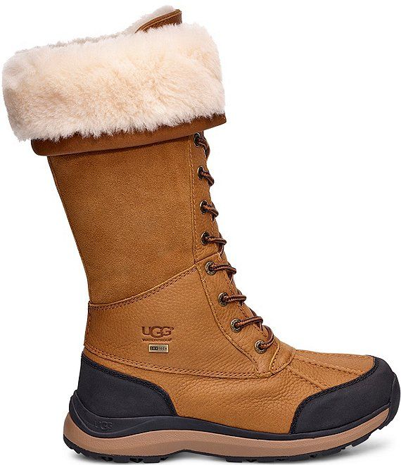 Waterproof Round Toe Boots For Cold Weather, Waterproof Boots With Round Toe For Cold Weather, Weatherproof Gore-tex Boots, Waterproof Gore-tex Boots, Leather Winter Rain Boots With Round Toe, Waterproof Boots With Reinforced Heel For Winter Outdoor Activities, Rugged Waterproof Winter Boots, Brown Rain Boots For Winter Outdoor Use, Winter Outdoor Rain Boots With Rubber Sole