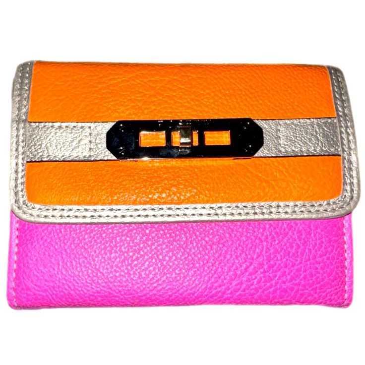 Rosetti Pink And Orange Wristlet Cute Wallet Purse 4”X6” Lots Of Space For Credit Cards Great For Travel In Excellent New Condition, Just A Little Inside Glue Spot! Please See All Pictures! The Item In The Photos Is The Exact One You're Buying. The Colors Are Mostly Listed As Named By The Manufacturer And May Appear Different, Depending Of Brightness Of Your Screen! From A Smoke-Free, Pet-Free Home Offers Welcome Bundle And Save I Ship Super-Fast So You Will Get Your Items Quickly! Please Feel F Trendy Pink Rectangular Wallets, Pink Rectangular Clutch With Card Slots, Rectangular Pink Clutch With Card Slots, Pink Rectangular Coin Purse With Card Slots, Pink Rectangular Coin Purse, Pink Rectangular Wallet With Card Slots, Pink Travel Clutch Wallet, Trendy Pink Clutch Wallet, Chic Pink Travel Wallet