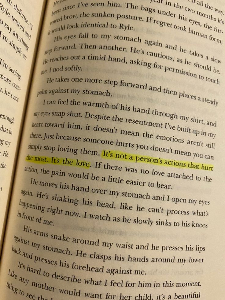 an open book with yellow highlight on it