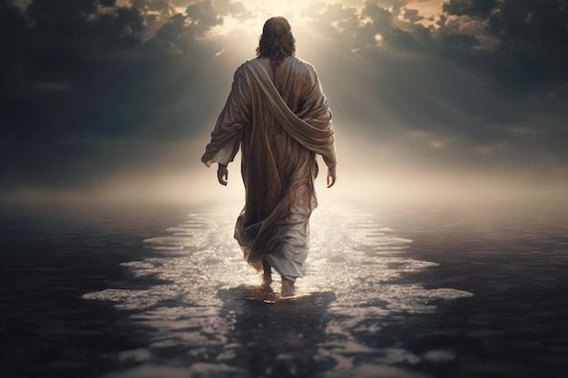 Quiz Biblico, Jesus Walking On Water, Jesus Walking, Biblical Artwork, Walking On Water, Jesus Second Coming, Christian Art Gifts, Sea Pictures, Jesus Artwork