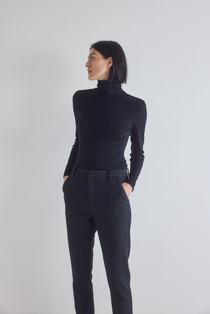 Made from premium ribbed fabric, this turtleneck sweater offers a luxurious feel against the skin. The ribbed texture adds depth to its design while providing a flattering and form-fitting silhouette that accentuates your curves in all the right places Semi Annual Sale, All The Right Places, Ribbed Turtleneck, Ribbed Texture, Black Xs, Rib Cage, The Skin, Fashion Help, Ribbed Fabric