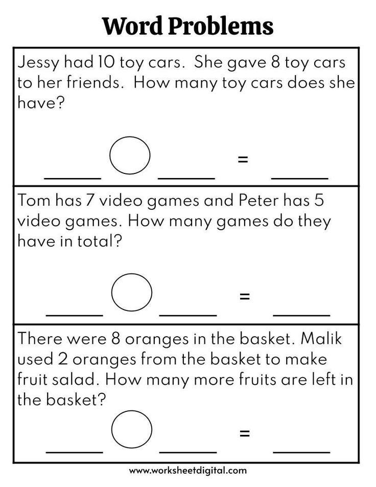 the worksheet for word problems is shown in black and white, with an image of