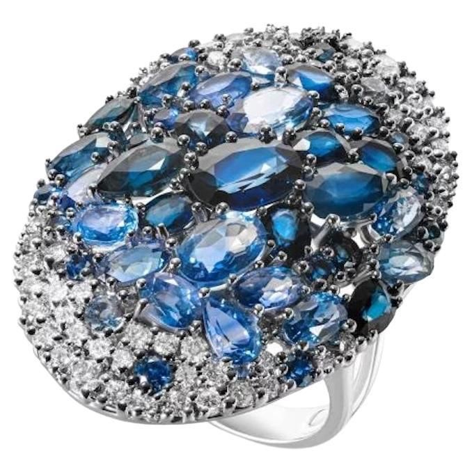 Ring White Gold 14 K Diamond 2-0,25 ct Blue Sapphire 23-4,91 ct Blue Sapphire 22-4,98 ct Weight 10,63 grams Size 8,2 With a heritage of ancient fine Swiss jewelry traditions, NATKINA is a Geneva based jewellery brand, which creates modern jewellery masterpieces suitable for every day life. It is our honour to create fine jewelry, and it’s for that reason that we choose to only work with high-quality, enduring materials that can almost immediately turn into family heirlooms. From our selection of Gold Chic, Chic Rings, Modern Jewellery, Jewellery Brand, Ring White Gold, 14k Gold Ring, Rings For Her, White Ring, Modern Jewelry