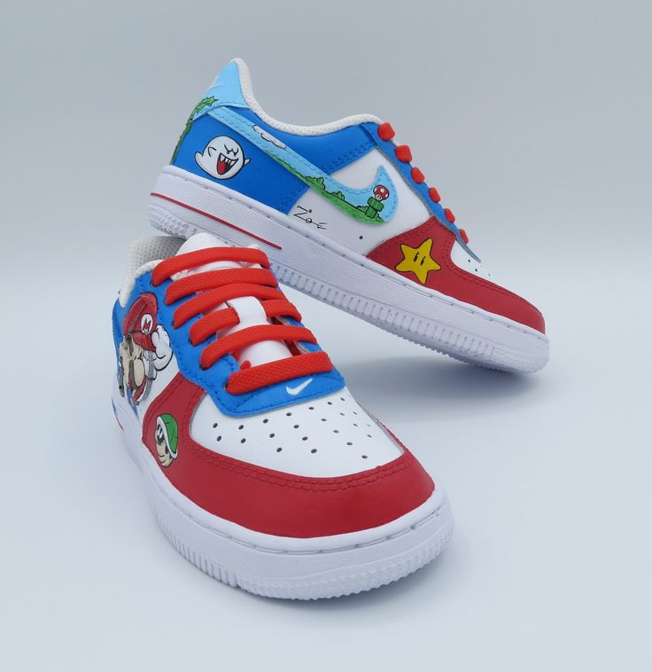 Nike Force 1 children's shoes with Super Mario Bros. customization They can be made for any number of children and adults, which will be chosen when ordering. The purchase of the shoe is made directly by us on official websites and the process takes 3-5 days, after which the customization will take place. Obviously if there are special requests such as adding a name or some other detail to be changed, write it in the email Custom Red Sneakers With Round Toe, Customizable Red Sneakers, Customizable Red Sneakers With Round Toe, Customizable White Sneakers With Round Toe, Customizable White Round Toe Sneakers, White Custom Sneakers With Round Toe, Customized Round Toe Sneakers, Playful White Customizable Sneakers, Super Mario Gifts