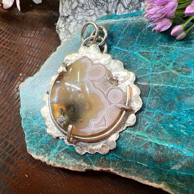 IMPORTANT: Unfortunately, I've had to stop accepting returns that are due to size of the piece (I don't mean ring size/fit). PLEASE see photos for detailed measurements.  Every listing has a photo (or two) showing the item next to a ruler. I have personally crafted this pendant in my studio. gorgeous translucent stone set in Sterling silver.  One of a kind. PLEASE see photos for detailed measurements. Handmade items may contain imperfections, and are therefore one-of-a-kind.  Enjoy the unique na Silver Moss Agate Pendant Necklace, Silver Moss Agate Pendant Necklaces, Unique Moss Agate Silver Necklace, Unique Silver Moss Agate Necklace, Spiritual Silver Gemstone With Oval Pendant, Spiritual Silver Oval Pendant Gemstone, Silver Ocean Jasper Necklace, Silver Ocean Jasper Necklace Gift, Unique Silver Ocean Jasper Necklaces