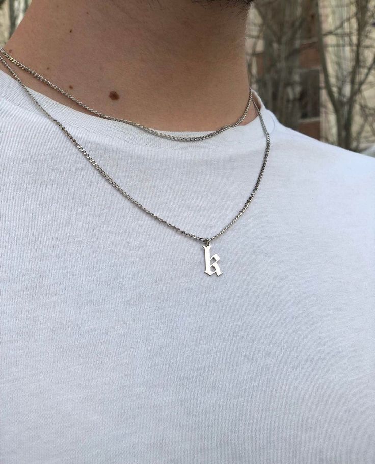 Initial Necklace For Boyfriend, Personalized Gold Jewelry, Boyfriend Necklace, Wildest Dreams, Tiktok Style, Custom Initials, Future Boyfriend, Initial Letters, Letter Necklace