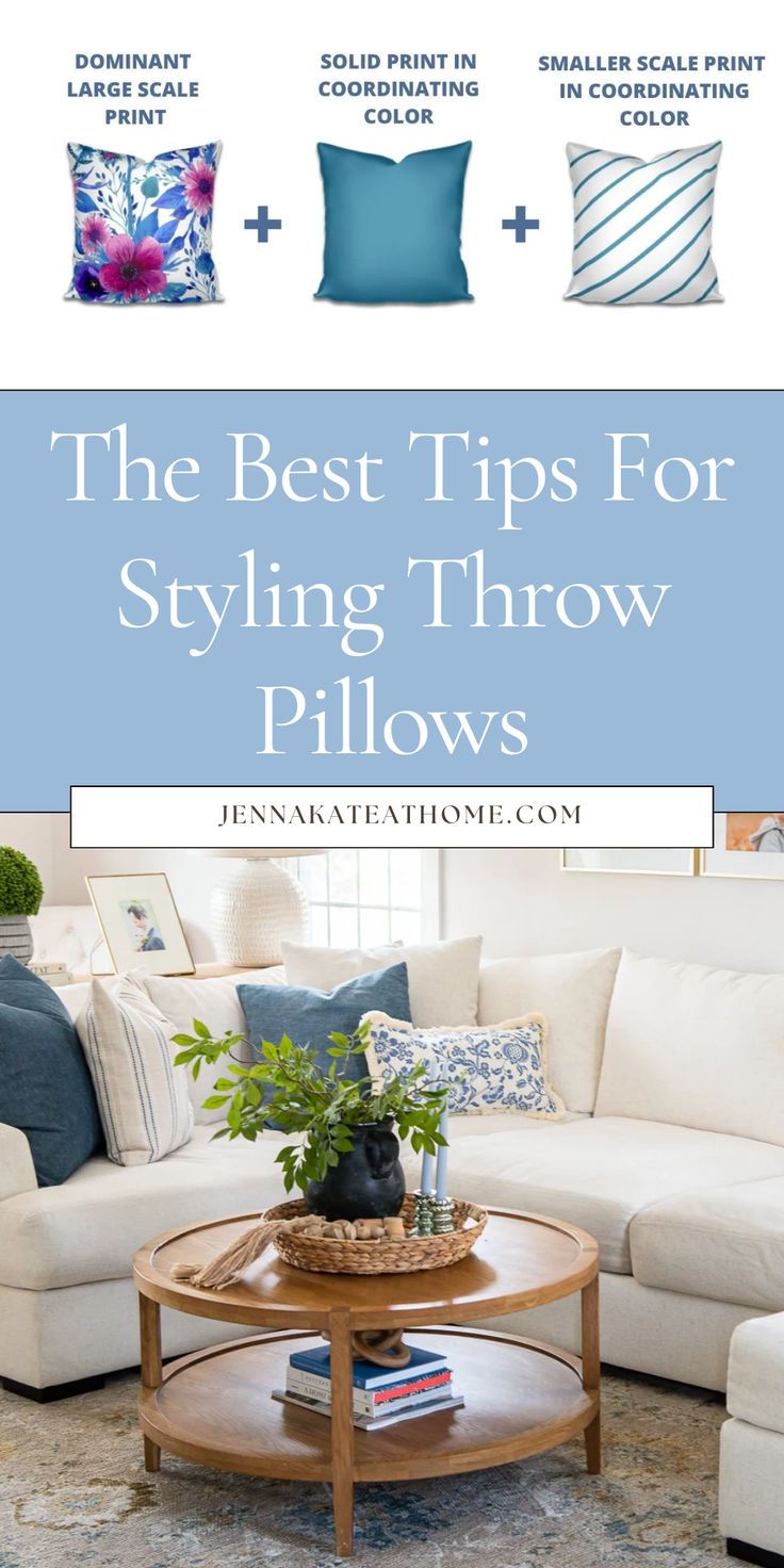 the best tips for styling throw pillows