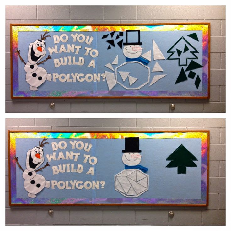 two pictures of snowmen with the words do you want to build a polygon?