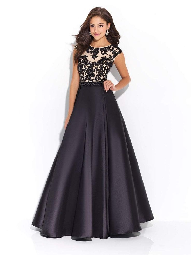 A cap sleeved lace bodice pairs perfectly with this ballgown's full skirt. Fabric: Mikado ?¡ This special occasion dress is on Sale! Please refer to our special occasion dress return policy (click here) for more details.. Homecoming Formal Dresses, Madison James, Engagement Dresses, A Cap, Prom Dresses Ball Gown, Modest Wedding Dresses, Groom Dress, Lace Bodice, Evening Party Dress