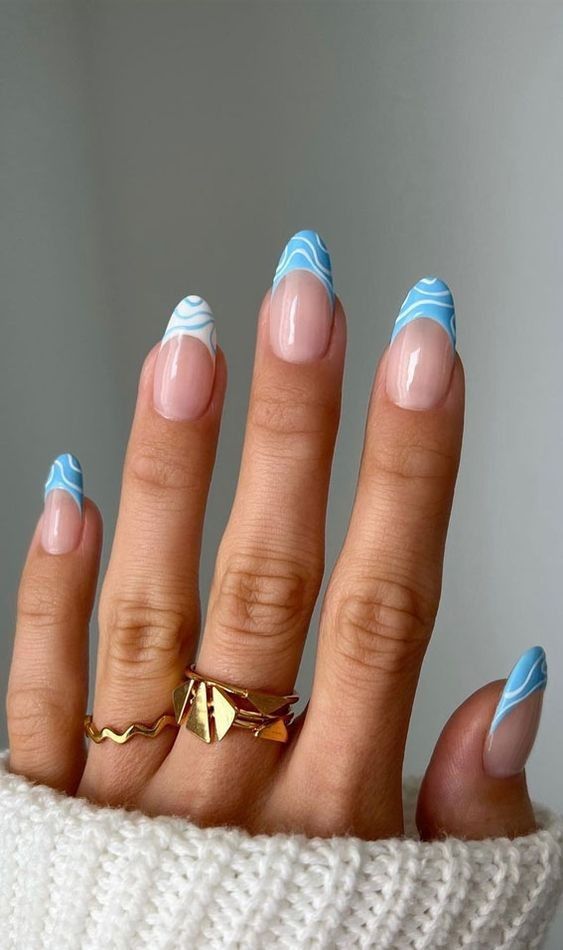 Beachy Nails, Summery Nails, Classy Acrylic Nails, Almond Acrylic Nails, Vacation Nails, Short Acrylic Nails Designs, Prom Nails, Minimalist Nails, Fire Nails