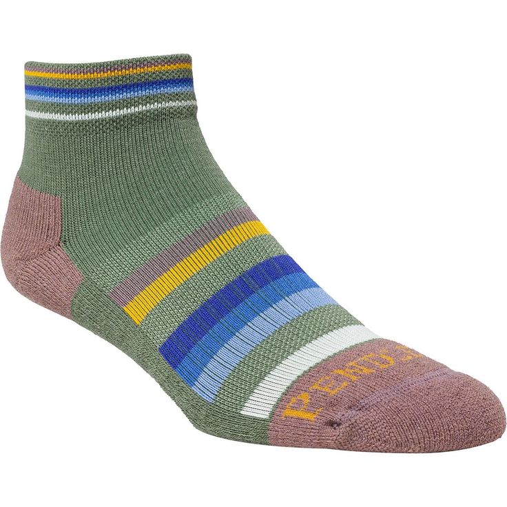 Whether we are going on an outdoor adventure or simply exploring a new town we can trust the Pendleton National Park Adventure Quarter Sock to keep our feet happy. The wool and synthetic blend wicks moisture while controlling temperature to keep us feeling fresh. Comfortable Anti-odor Socks For Outdoor, Breathable Casual Hiking Socks, Lightweight Casual Outdoor Socks, Comfortable Anti-odor Hiking Socks, Comfortable Anti-odor Socks For Hiking, Comfortable Green Socks For Outdoor, Midweight Casual Socks For Outdoor, Comfortable Anti-odor Socks For Outdoor Activities, Casual Green Socks For Outdoor Activities