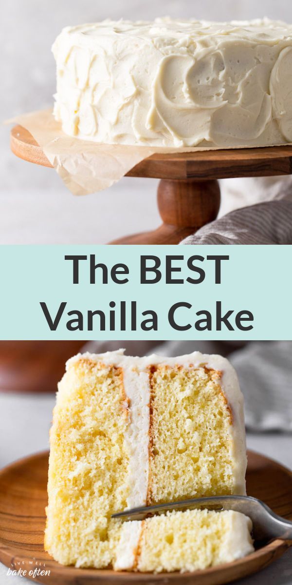 The BEST Vanilla Cake Recipe from Scratch Homemade Vanilla Cake Recipe, The Best Vanilla Cake Recipe, Vanilla Cake Recipe Moist, The Best Vanilla Cake, Vanilla Cake From Scratch, Best Vanilla Cake, Live Well Bake Often, Perfect Vanilla Cake, Best Vanilla Cake Recipe