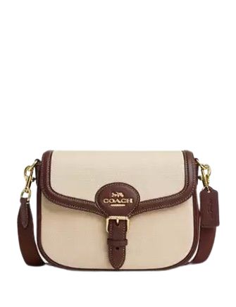 Canvas and smooth leatherDetachable strap with 25.5" dropOutside open pocketInside multifunction pocketSnap closureLength: 9.25"Height: 7.0"Width: 3.25"Style # CR171Color: Natural Multi Classic Coated Canvas Saddle Satchel Bag, Luxury Leather Trim Crossbody Saddle Bag, Classic Saddle Bag With Leather Trim Satchel Shape, Luxury Saddle Bag With Leather Trim For Formal Occasions, Luxury Formal Saddle Bag With Leather Trim, Classic Coated Canvas Saddle Bag With Detachable Strap, Classic Rectangular Saddle Bag With Leather Trim, Classic Flap Shoulder Bag With Leather Trim, Designer Crossbody Saddle Bag With Leather Trim