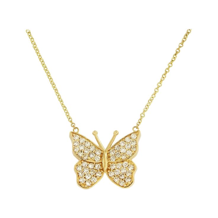 DIAMOND 1.5CT BUTTERFLY NECKLACE IN 14K YELLOW GOLD -Mint condition -14k Yellow Gold -Diamond: 1.5ct, VS clarity, G color -Pendant dimension: 16x19mm -Length: 18.5” RETAIL: $2550 Fine Jewelry Diamond Butterfly Necklace In Yellow Gold, Diamond Butterfly Necklace In Yellow Gold, Yellow Gold Diamond Butterfly Necklace, Yellow Gold Butterfly Diamond Jewelry, Butterfly-shaped Yellow Gold Jewelry With Diamond Accents, Butterfly Shaped Yellow Gold Diamond Jewelry, Gold Diamond Butterfly Jewelry, Gold Butterfly Diamond Jewelry, Luxury Gold Diamond Butterfly Necklace