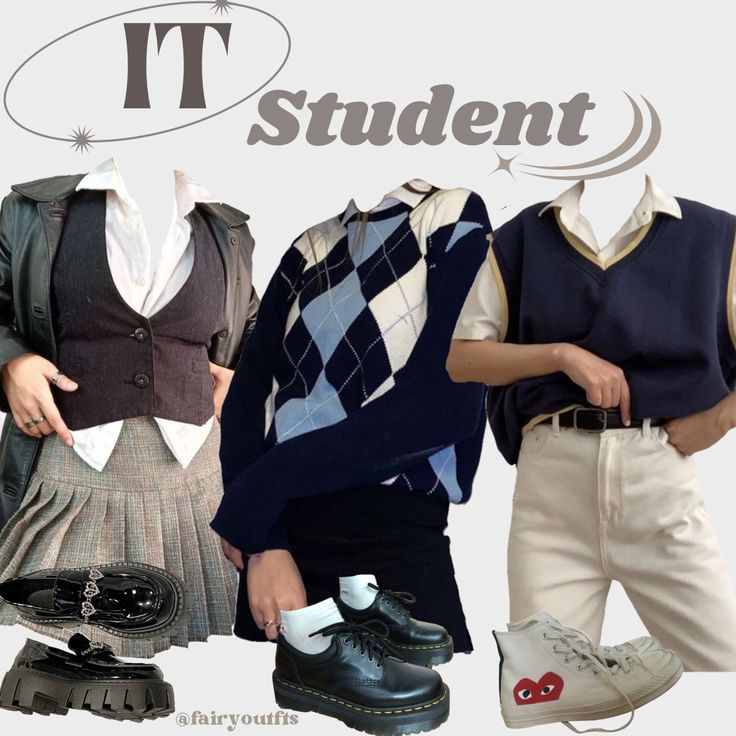 It Student Aesthetic, It Student, Inspire Outfits, Student Clothes, Winter Core, Business Core, Outfit Info, Student Aesthetic, Dark Coquette