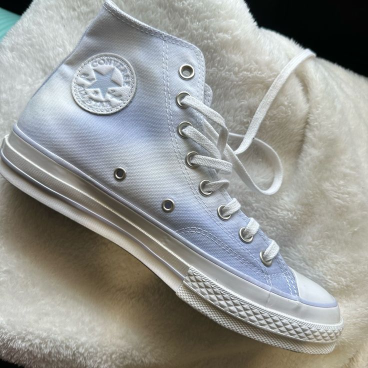 Never Used Only Tried On. Converse Shoes High Top, High Top Converse, Women's Converse, Converse High Tops, Womens Converse, Converse Shoes, Womens Shoes Sneakers, High Top, High Tops