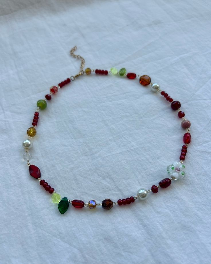 New autumn-inspired jewelry! 🍁🎃🕯️☕️ this is a one-of-a-kind piece made with 🍓strawberry inspired beads🍓 Not many of my products are unique so check this out before it’s too late!⏰ (🔗link to storefront in bio🔗) https://pomegranatebeadsco.etsy.com/listing/1778512026 #etsysellersofinstagram #handmadewithlove #handmadejewelry #oneofakindjewelry #uniquenecklace #fyp #berrynecklaces Fall Jewelry Diy, Autumn Inspired, Fall Jewelry, Inspired Jewelry, Jewelry Diy, Autumn Inspiration, Unique Necklaces, Too Late, Etsy Seller