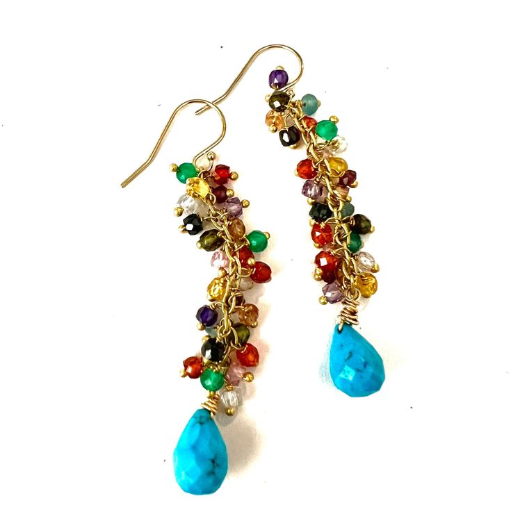 "14k gold filled earwire adorned semi precious stones and genuine turquoise sourced from India 2\" custom length welcome just ask in the notes upon ordering" Turquoise Bohemian 14k Gold-filled Earrings, Bohemian Turquoise 14k Gold-filled Earrings, Turquoise 14k Gold Filled Bohemian Earrings, Bohemian Turquoise 14k Gold Filled Earrings, Turquoise Gold Bohemian Earrings, Turquoise 14k Gold-filled Earrings With Ear Wire, Turquoise 14k Gold Filled Earrings, Turquoise 14k Gold Filled Earrings For Gift, Turquoise 14k Gold Filled Drop Earrings