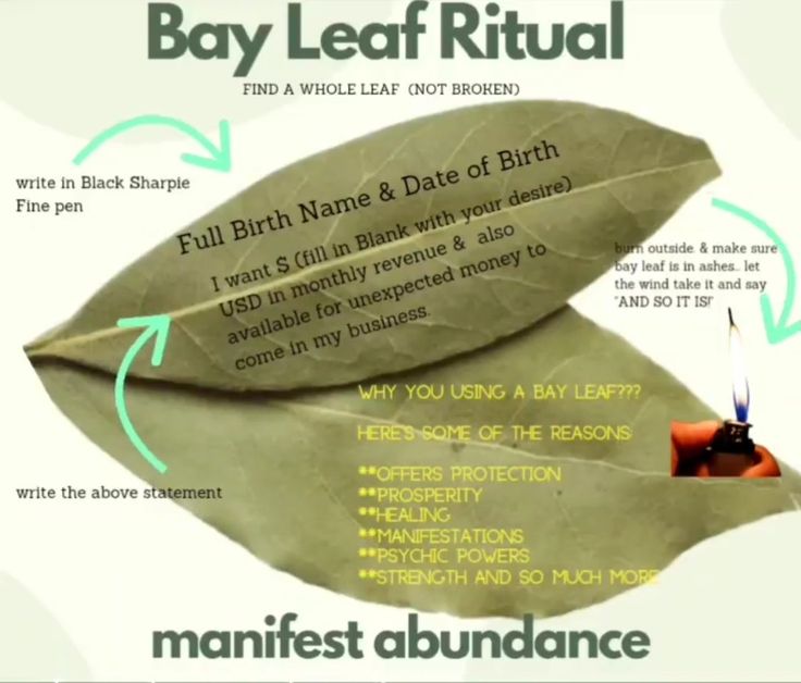 Bay Leaf Spell For Money, Bay Leaf Love Spell, Bay Leaf Witchcraft, Bay Leaf Manifestation, Hoodoo Spells, Witch Herbs, Witch Rituals, Spiritual Awakening Signs, Witch Spirituality