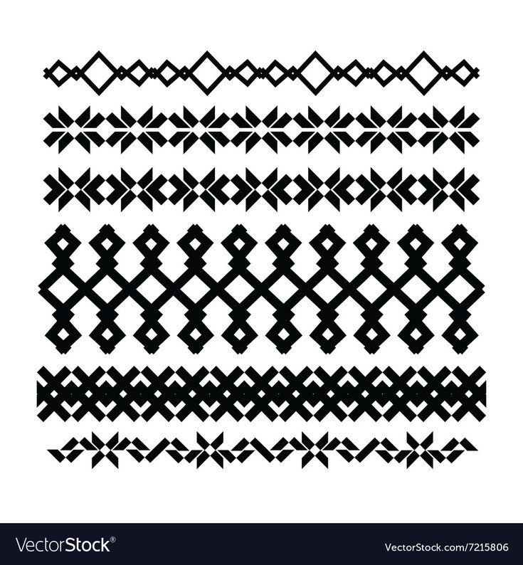 a set of black and white geometric designs