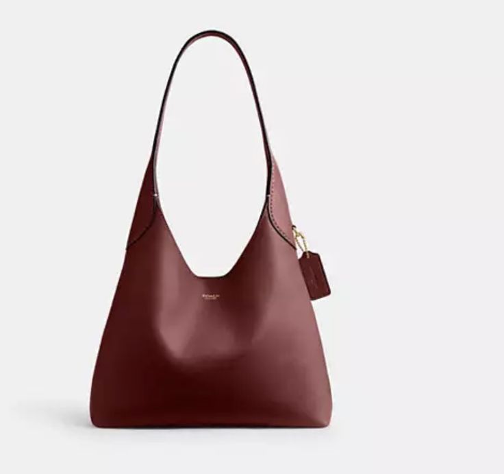 Elegant Hobo Bag With Leather Lining For Fall, Elegant Hobo Bag With Leather Handles For Fall, Elegant Fall Hobo Bag With Leather Lining, Elegant Fall Hobo Bag With Leather Handles, Sleek Smooth Grain Shoulder Bag For Work, Smooth Grain Satchel Hobo Bag For Work, Workwear Satchel Hobo Bag With Smooth Grain, Elegant Textured Leather Hobo Bag For Business, Elegant Hobo Bag With Leather Lining For Work