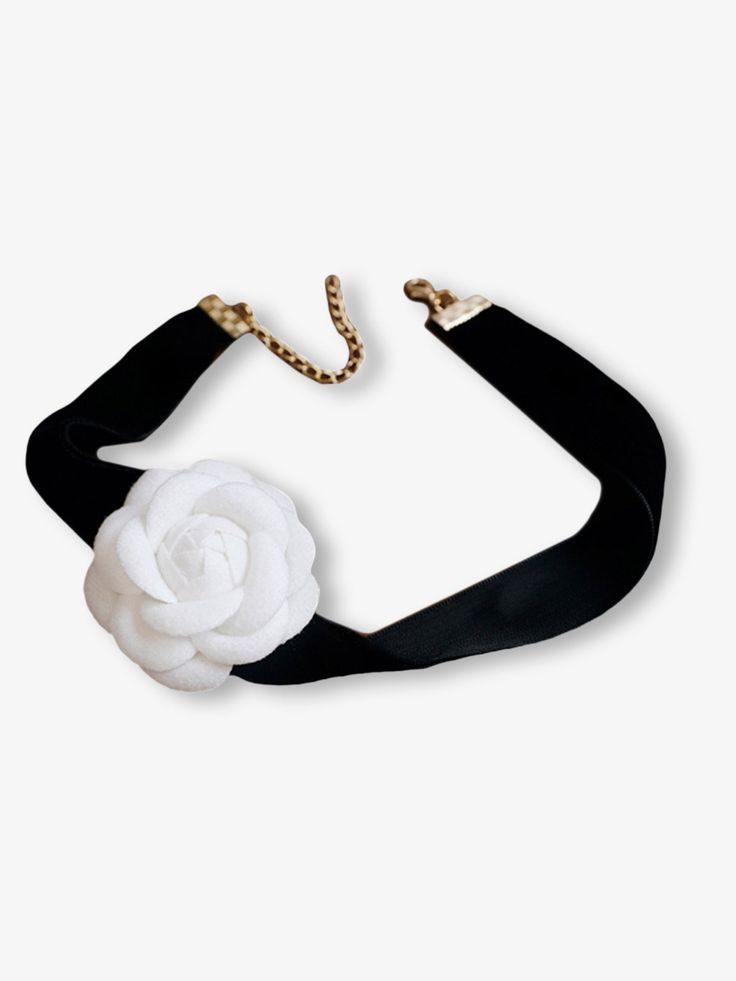 Introducing the tribeca necklace, cut from elegant materials, this camellia choker flower necklace features intricate details that sculpt and shape for an hourglass-inspired elegance. Flower Necklace, Intricate Details, Color Combos, What To Wear, Choker, Shoe Accessories, Black