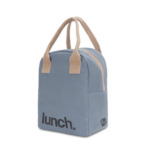 'Lunch' Blue Stylish Lunch Bags, Lunch Boxes For Women, Organic Labels, Bento Box Kids, Kids Lunch Bags, Sustainable Bag, Sac Lunch, Cats For Sale, Sustainable Shopping