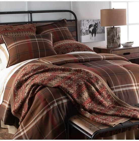 Brown plaid lodge comforter set - Your Western Decor Western Comforters, Cabin Bedding Sets, Cabin Bedding, Western Comforter Sets, Lodge Bedding, Plaid Comforter, Western Bedding, Rustic Bedding, Lodge Style