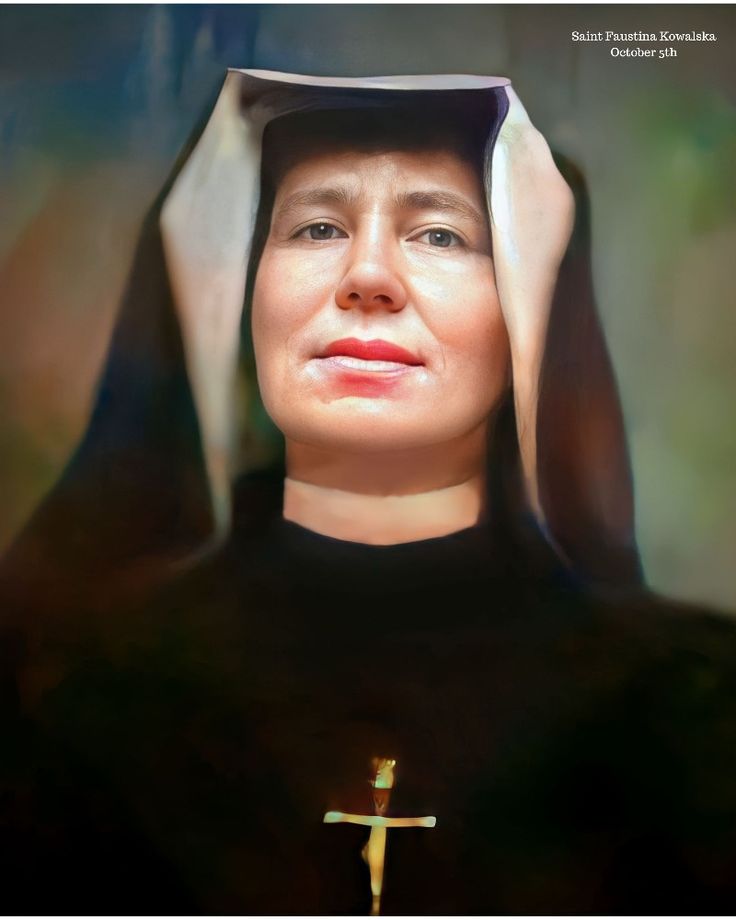 a woman wearing a nun outfit with a cross on her chest and hands behind her head