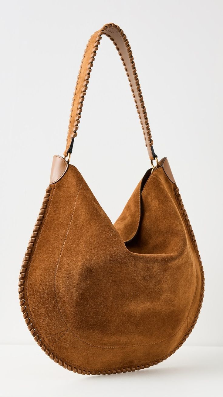 Isabel Marant Oskan Hobo Soft Bag | Shopbop Soft Bag, Zip Pouch, Hobo Bag, Isabel Marant, Scarlet, Cognac, Calf Skin, Pouch, Textiles