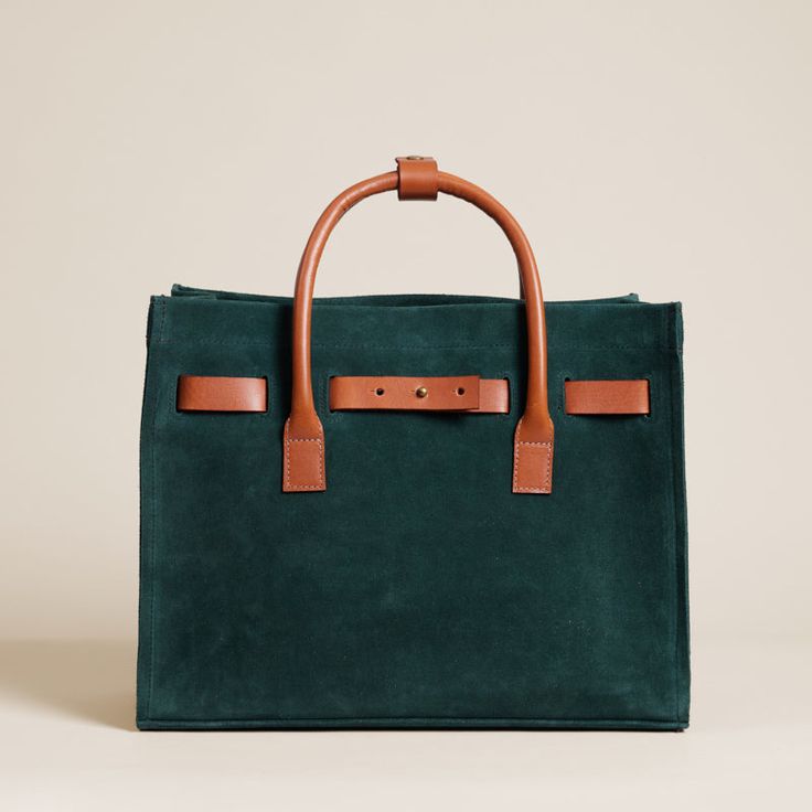 Coco - Belt Bag - Suede Hunter Green Rectangular Satchel With Dust Bag, Classic Square Satchel, Square Leather Briefcase With Dust Bag, Classic Satchel With Detachable Handle, Classic Square Bag With Detachable Handle, Classic Square Satchel With Removable Pouch, Luxury Rectangular Satchel For Daily Use, Classic Square Bag With Removable Pouch, Timeless Square Bag With Top Carry Handle