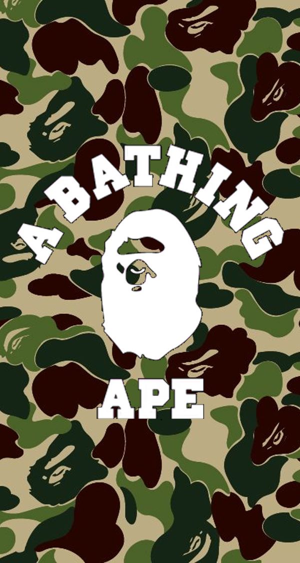 a bathing ape shirt with camouflage print on it